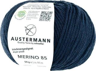 Pređa za pletenje Austermann Merino 85 97614-16 Navy Pređa za pletenje