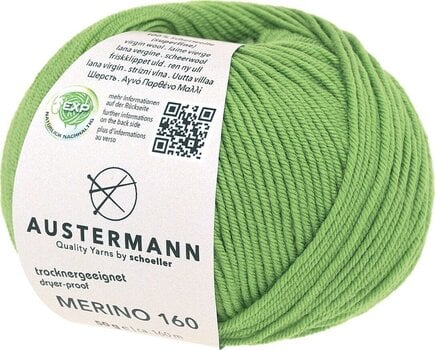Pređa za pletenje Austermann Merino 160 97610-208 Apple Green Pređa za pletenje - 1