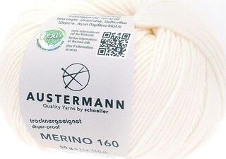 Knitting Yarn Austermann Merino 160 97610-210 Natural Knitting Yarn