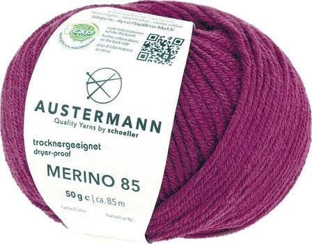 Pređa za pletenje Austermann Merino 85 97614-27 Aubergine Pređa za pletenje - 1