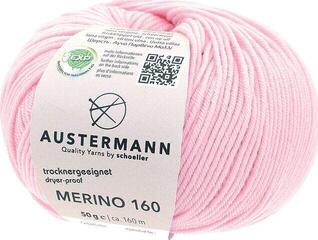Knitting Yarn Austermann Merino 160 97610-211 Rose Knitting Yarn