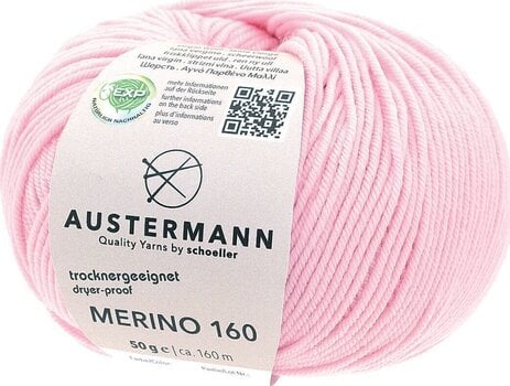 Pređa za pletenje Austermann Merino 160 97610-211 Rose Pređa za pletenje - 1