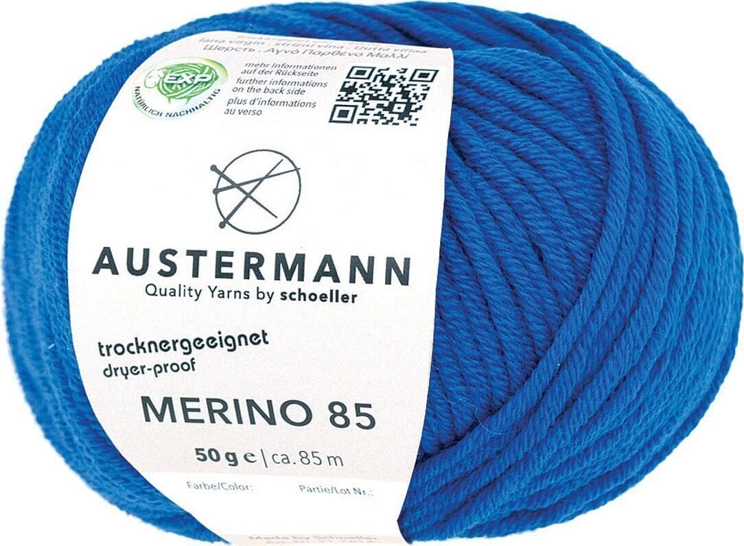 Pređa za pletenje Austermann Merino 85 97614-35 Royal Blue Pređa za pletenje