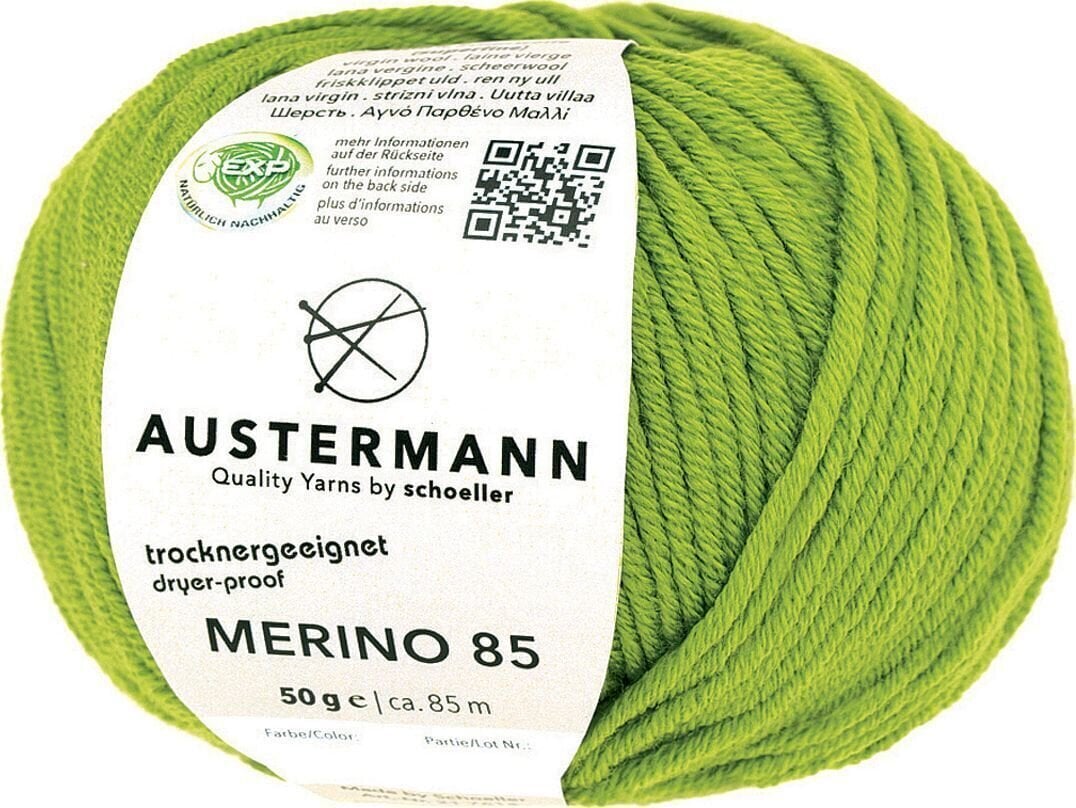 Fil à tricoter Austermann Merino 85 97614-55 Pea Fil à tricoter