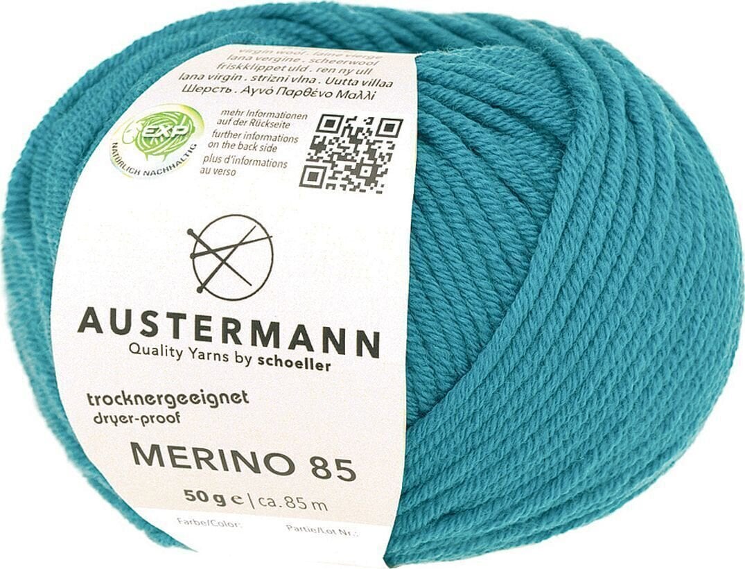 Pređa za pletenje Austermann Merino 85 97614-59 Petrol Pređa za pletenje