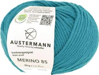 Knitting Yarn Austermann Merino 85 97614-59 Petrol Knitting Yarn