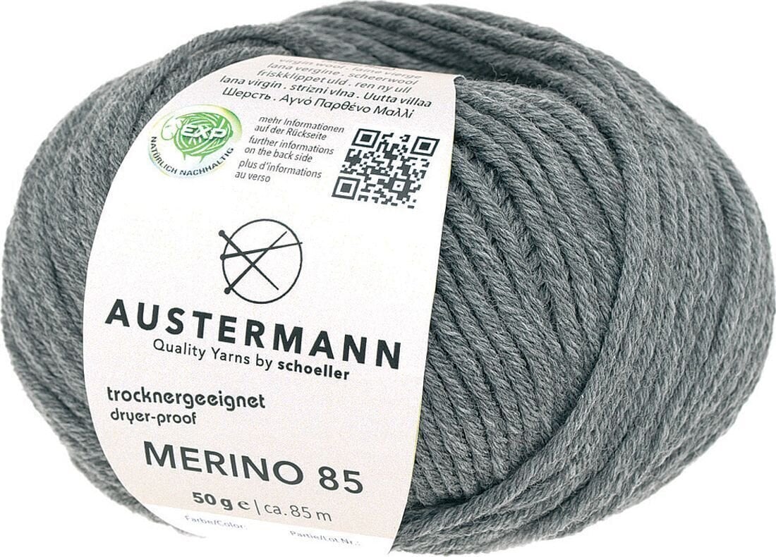 Pređa za pletenje Austermann Merino 85 97614-60 Grey Mottled Pređa za pletenje