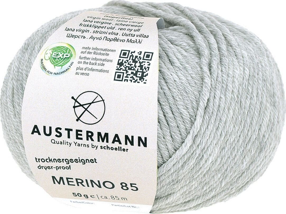 Pređa za pletenje Austermann Merino 85 97614-63 Light Grey Mottled Pređa za pletenje