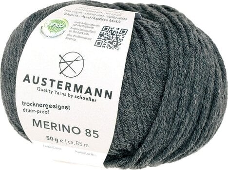 Fil à tricoter Austermann Merino 85 97614-64 Anthracite Mottled Fil à tricoter - 1