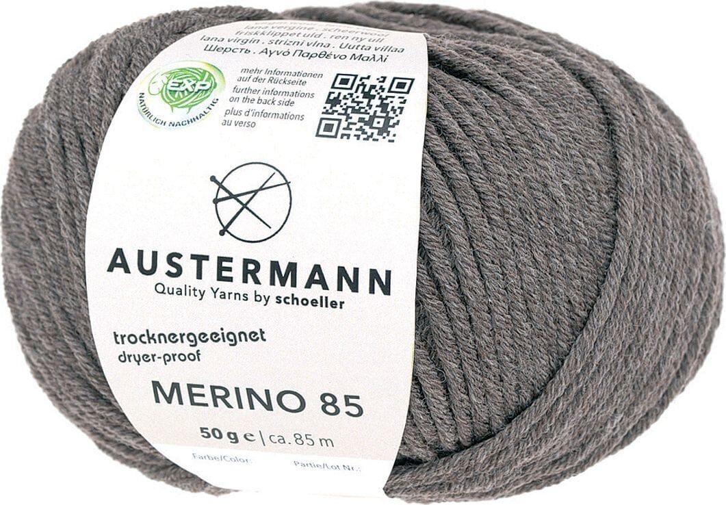Pređa za pletenje Austermann Merino 85 97614-65 Brown Mottled Pređa za pletenje