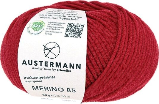 Pređa za pletenje Austermann Merino 85 97614-67 Ruby Pređa za pletenje - 1