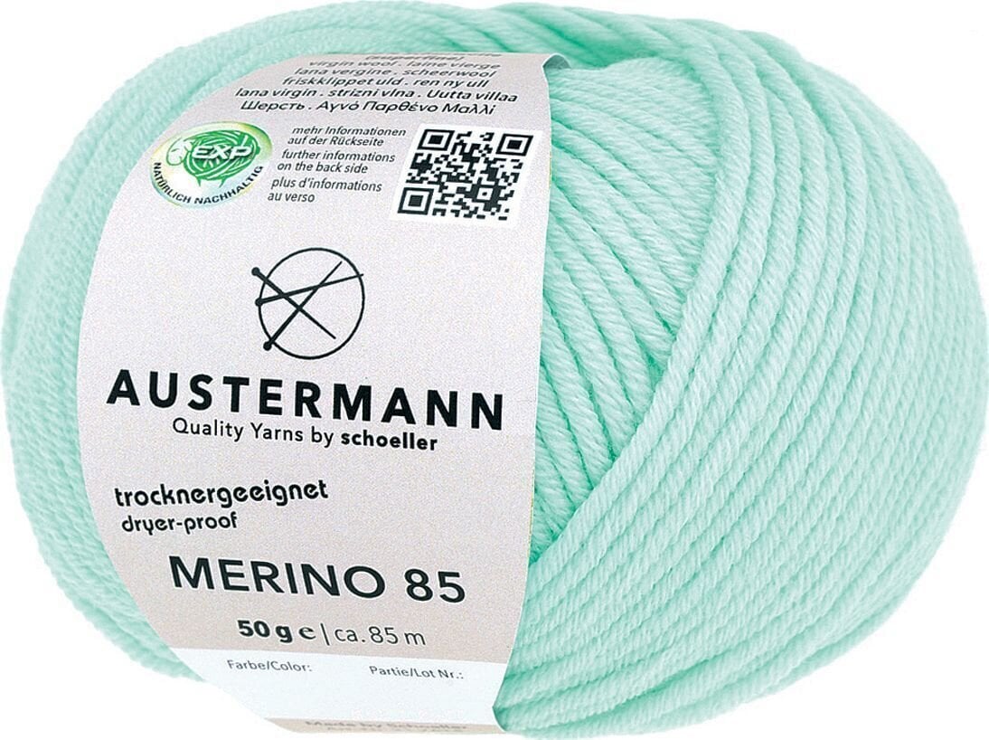 Pređa za pletenje Austermann Merino 85 97614-71 Mint Pređa za pletenje