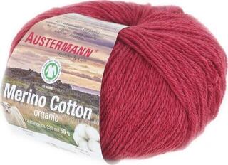 Knitting Yarn Austermann Merino Cotton 98311-03 Red Knitting Yarn