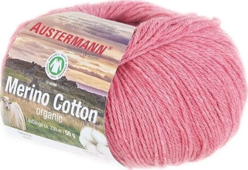 Fil à tricoter Austermann Merino Cotton 98311-06 Pink Fil à tricoter - 1