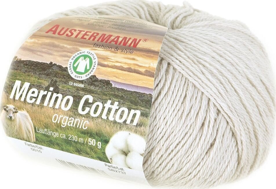 Pređa za pletenje Austermann Merino Cotton 98311-10 Sand Pređa za pletenje