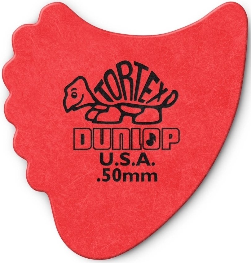 Перце за китара Dunlop 414R 0.50 Tortex Fins Перце за китара