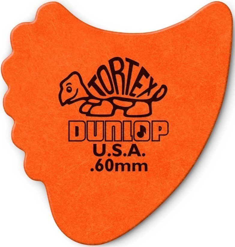 Перце за китара Dunlop 414R 0.60 Tortex Fins Перце за китара