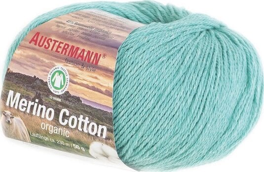 Pređa za pletenje Austermann Merino Cotton 98311-13 Turquoise Pređa za pletenje - 1