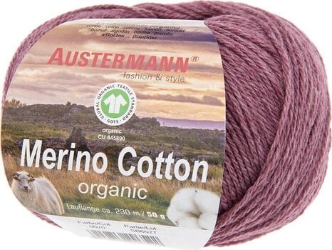 Fire de tricotat Austermann Merino Cotton 98311-20 Berry Fire de tricotat - 1