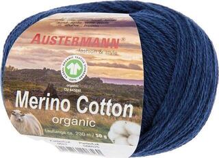 Pređa za pletenje Austermann Merino Cotton 98311-22 Indigo Pređa za pletenje