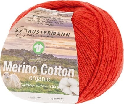 Pređa za pletenje Austermann Merino Cotton 98311-26 Paprika Pređa za pletenje - 1