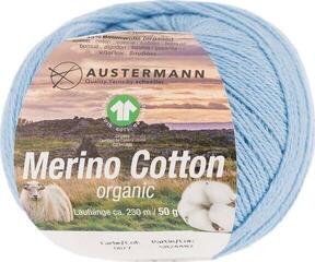 Pređa za pletenje Austermann Merino Cotton 98311-27 Light Blue Pređa za pletenje