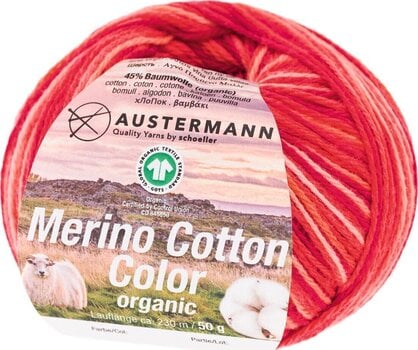 Pređa za pletenje Austermann Merino Cotton Color 90348-102 Gerbera Pređa za pletenje - 1