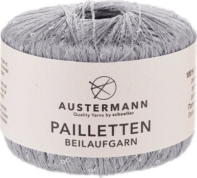 Pređa za pletenje Austermann Pailletten 98201-04 Silver Pređa za pletenje - 1