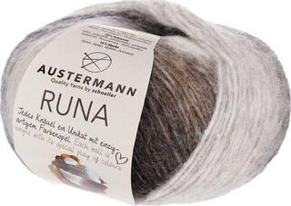 Pređa za pletenje Austermann Runa 90352-01 Marble Pređa za pletenje