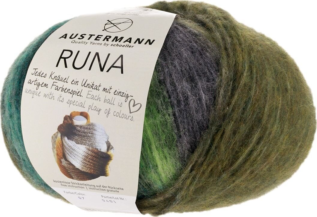 Pređa za pletenje Austermann Runa 90352-07 Forest Pređa za pletenje