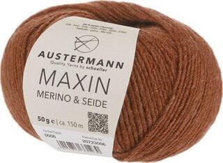 Pređa za pletenje Austermann Maxin Merino & Seide 90320-06 Cinnamon Pređa za pletenje