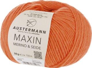 Pređa za pletenje Austermann Maxin Merino & Seide 90320-08 Orange Pređa za pletenje