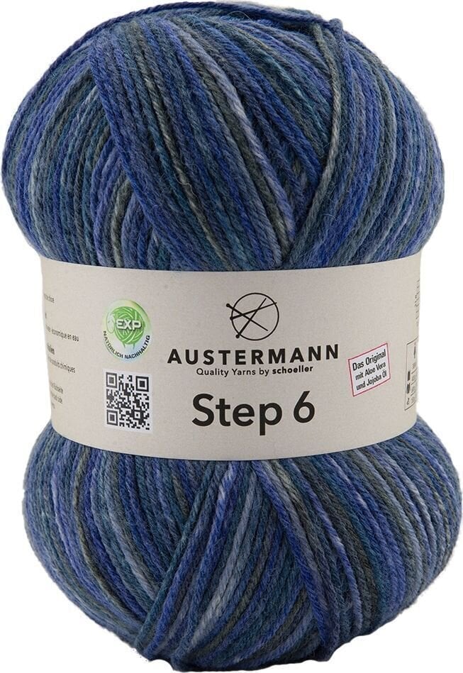 Pređa za pletenje Austermann Step 6 97825-738 Navy Pređa za pletenje