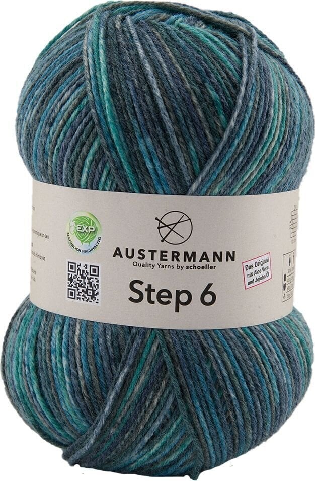 Strickgarn Austermann Step 6 97825-739 Petrol Strickgarn