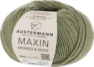 Pređa za pletenje Austermann Maxin Merino & Seide 90320-13 Olive Pređa za pletenje