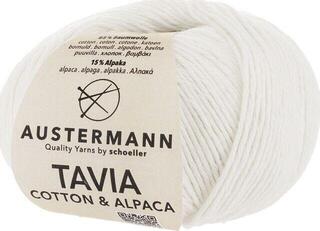 Pređa za pletenje Austermann Tavia 90326-01 White Pređa za pletenje