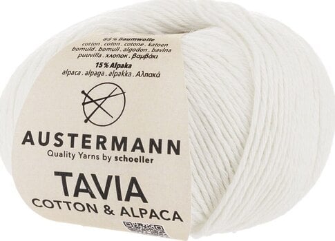 Pređa za pletenje Austermann Tavia 90326-01 White Pređa za pletenje - 1