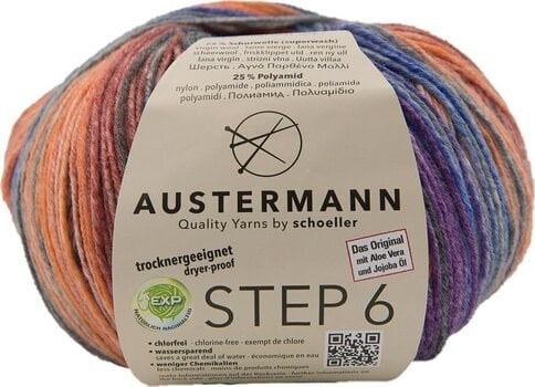 Pređa za pletenje Austermann Step 6 Color 97826-627 Kuchenknäuel Tralee Pređa za pletenje - 1