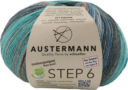 Pređa za pletenje Austermann Step 6 Color 97826-629 Kuchenknäuel Malbay Pređa za pletenje - 1