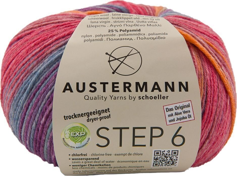 Pređa za pletenje Austermann Step 6 Color 97826-632 Kuchenknäuel Gorey Pređa za pletenje