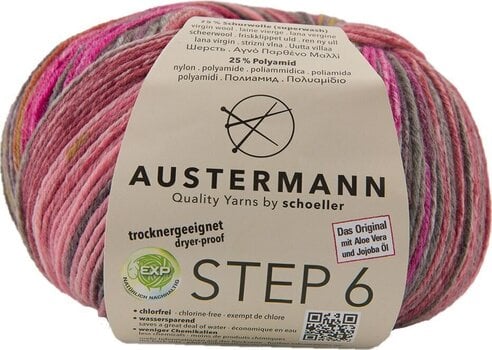 Strickgarn Austermann Step 6 Color 97826-679 Kuchenknäuel Inverness Strickgarn - 1