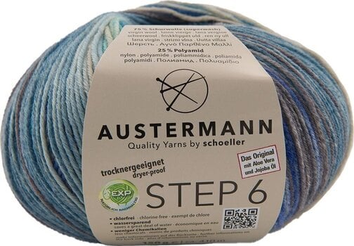 Pređa za pletenje Austermann Step 6 Color 97826-682 Kuchenknäuel Loch Ness Pređa za pletenje - 1