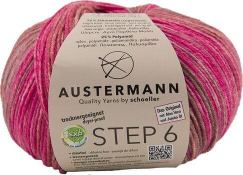 Pređa za pletenje Austermann Step 6 Color 97826-731 Kuchenknäuel Burgundy Pređa za pletenje - 1