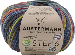 Pređa za pletenje Austermann Step 6 Color 97826-741 Kuchenknäuel Blue Multicolour Pređa za pletenje