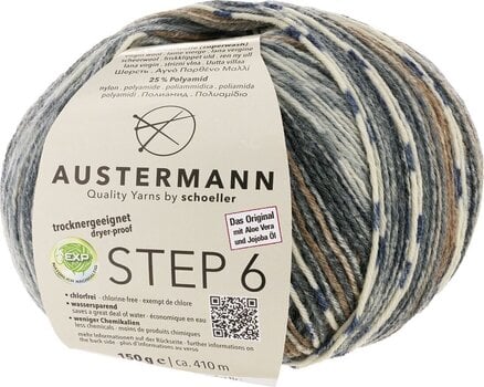 Pređa za pletenje Austermann Step 6 Color 97826-785 Kuchenknäuel Stone Grey Pređa za pletenje - 1