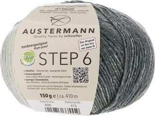 Strickgarn Austermann Step 6 Color 97826-800 Kuchenknäuel Black-Grey Strickgarn