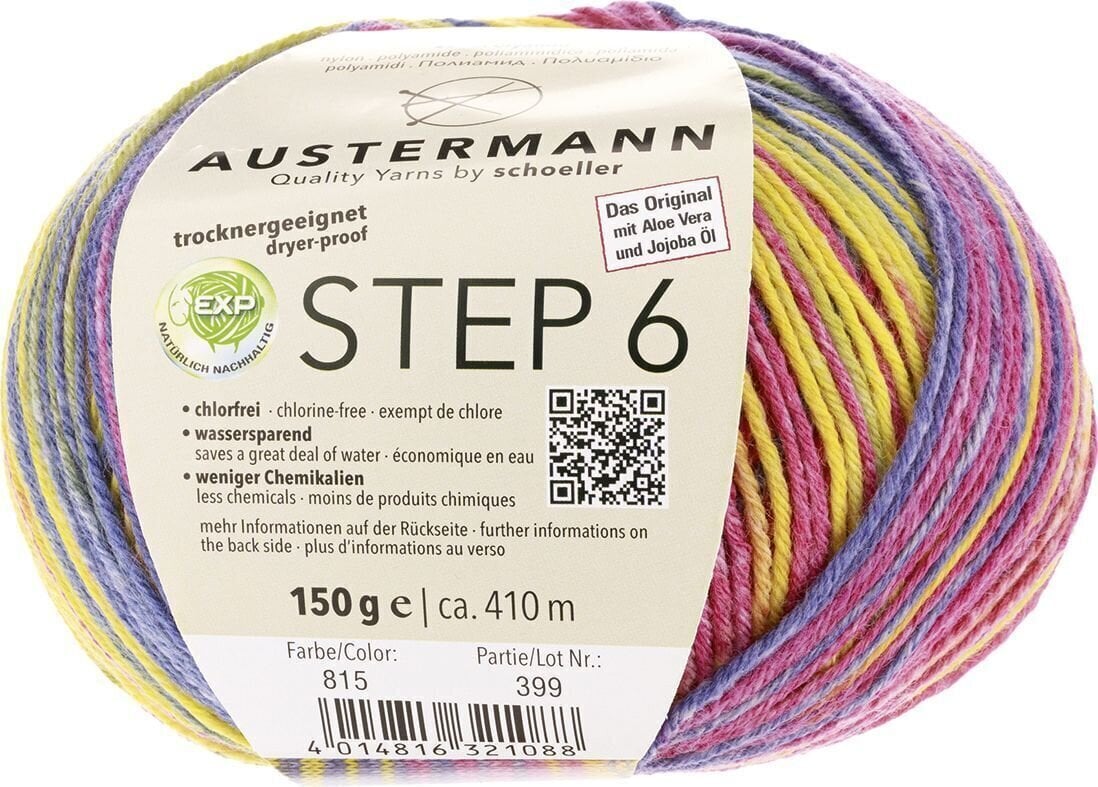 Pređa za pletenje Austermann Step 6 Color 97826-815 Kuchenknäuel Lantern Pređa za pletenje