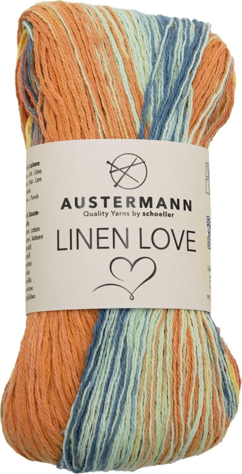 Pređa za pletenje Austermann Linen Love 90360-02 Sun Pređa za pletenje