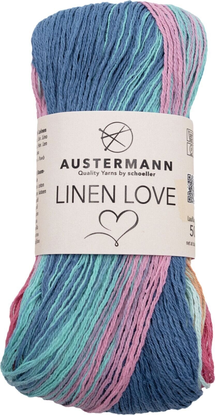 Pređa za pletenje Austermann Linen Love 90360-03 Caribbean Pređa za pletenje