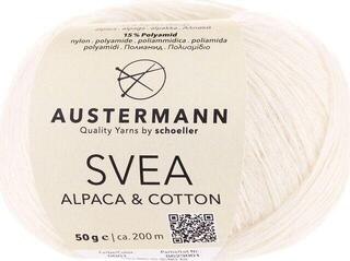 Pređa za pletenje Austermann Svea Alpaca & Cotton 90316-01 White Pređa za pletenje